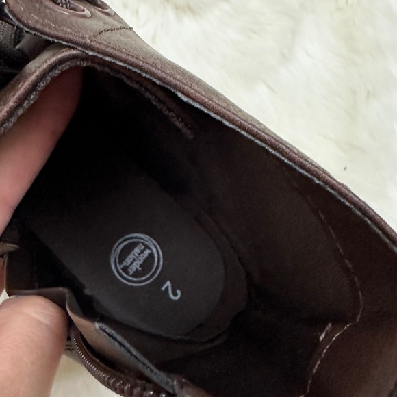 Wonder Nation Little Girl and Big Girl Combat Boots - Picture 6 of 9